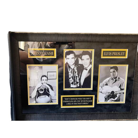 Elvis Johnny Cash Wall Art Photograph Collector Memorabilia - Picture 1 of 1